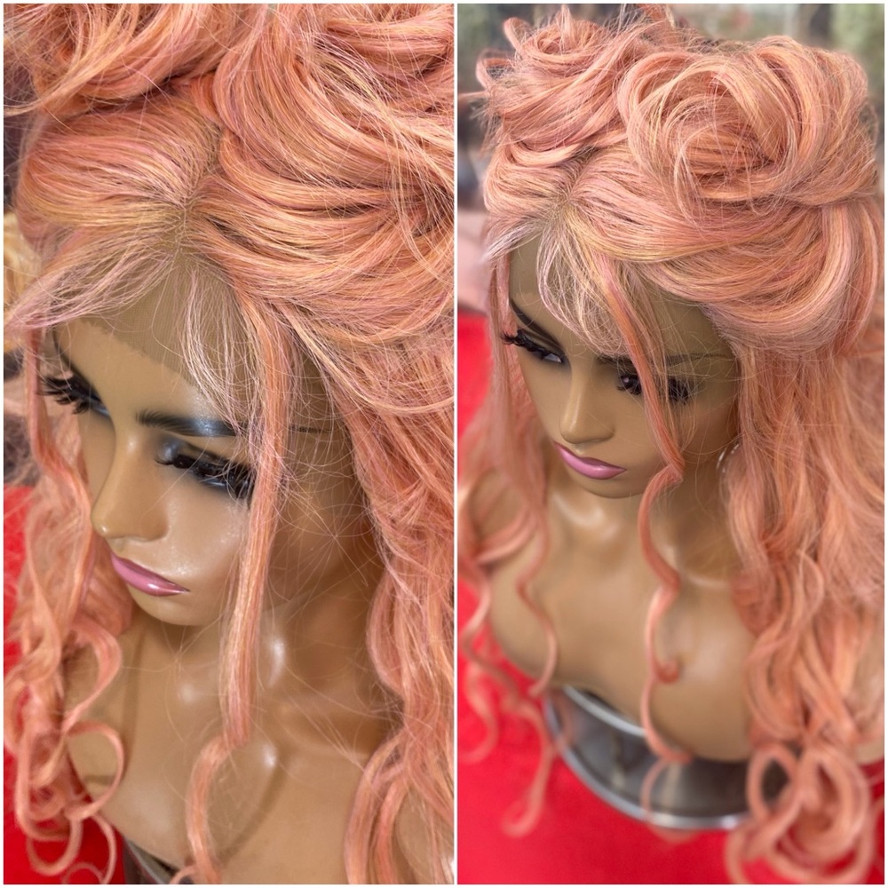 LAST ONE Candy pink lace front wig
